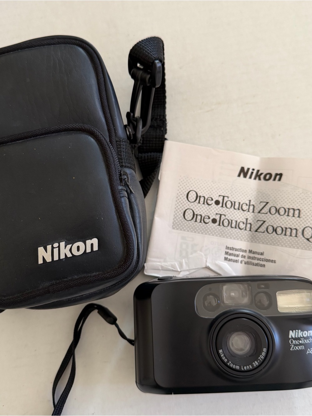 Nikon One-Touch Zoom Point & Shoot Camera with Case and Manual - Black